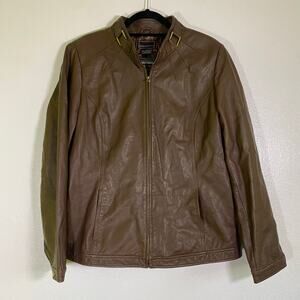 Bradley Bayou Leather Jacket Womens Size XL